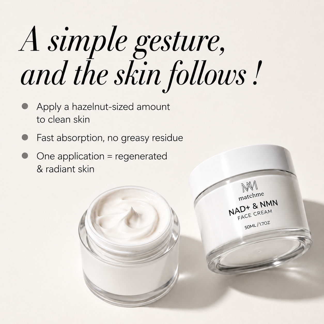 NAD+ & NMN Face Cream
