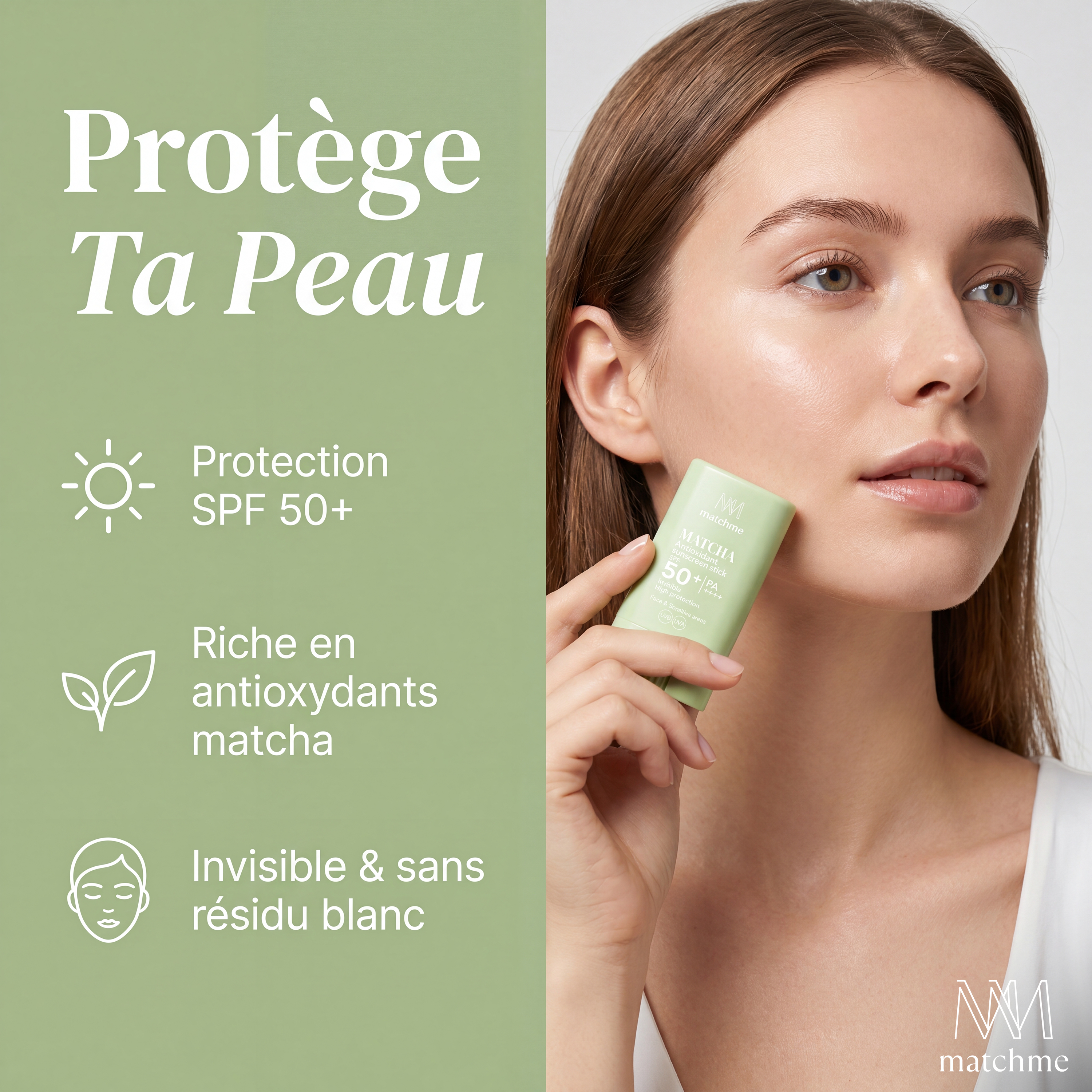 MATCHME (Matcha Sunscreen Stick)