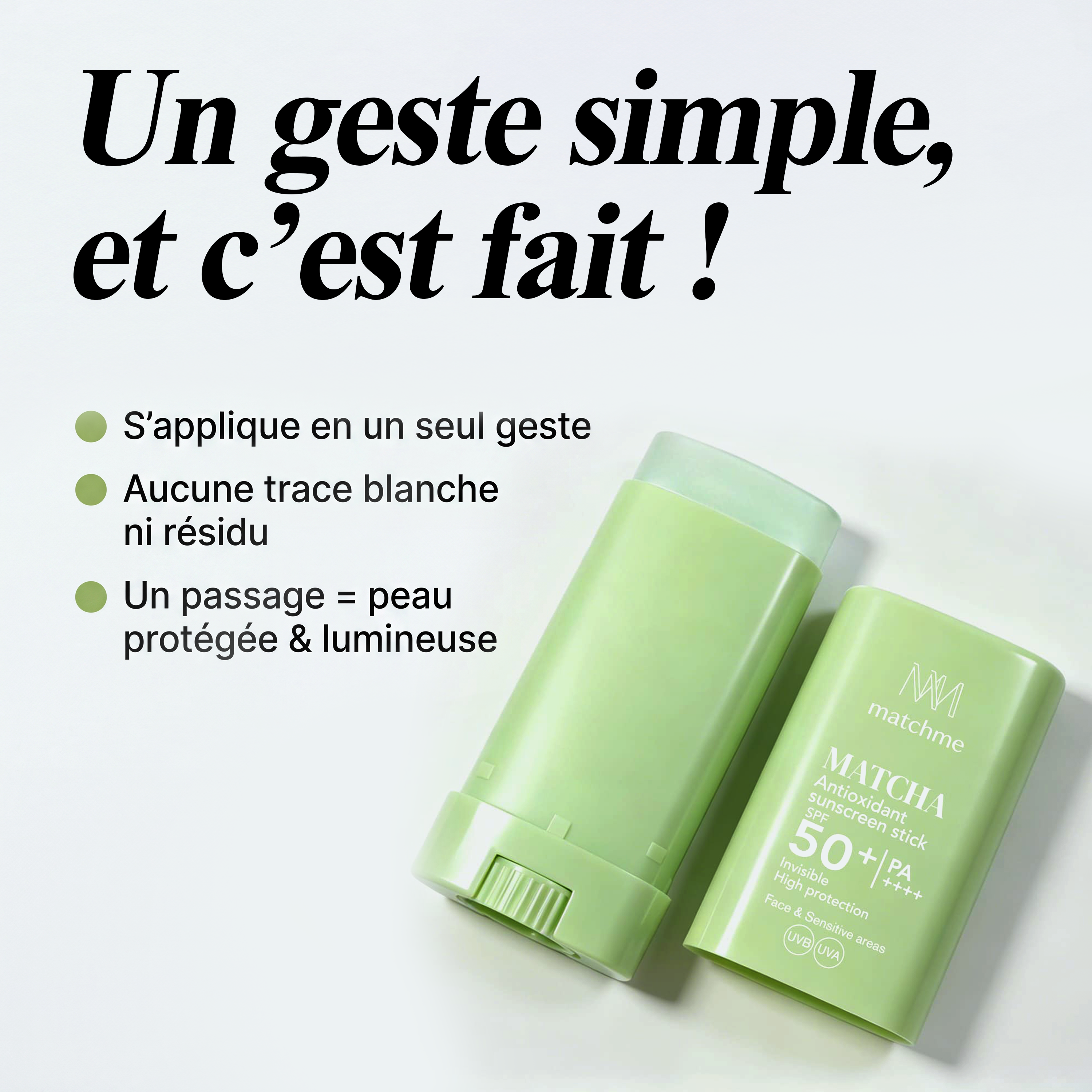MATCHME (Matcha Sunscreen Stick)